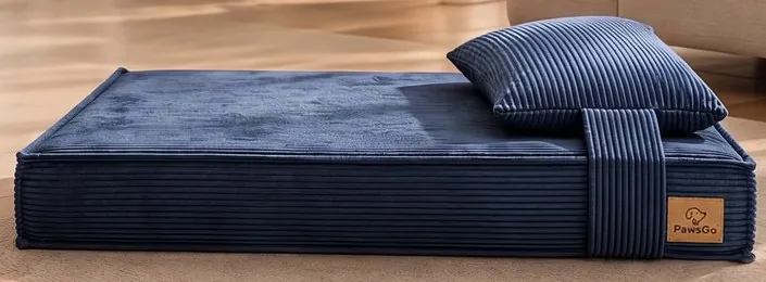 Cama ortopédica PawsGo talla M, azul